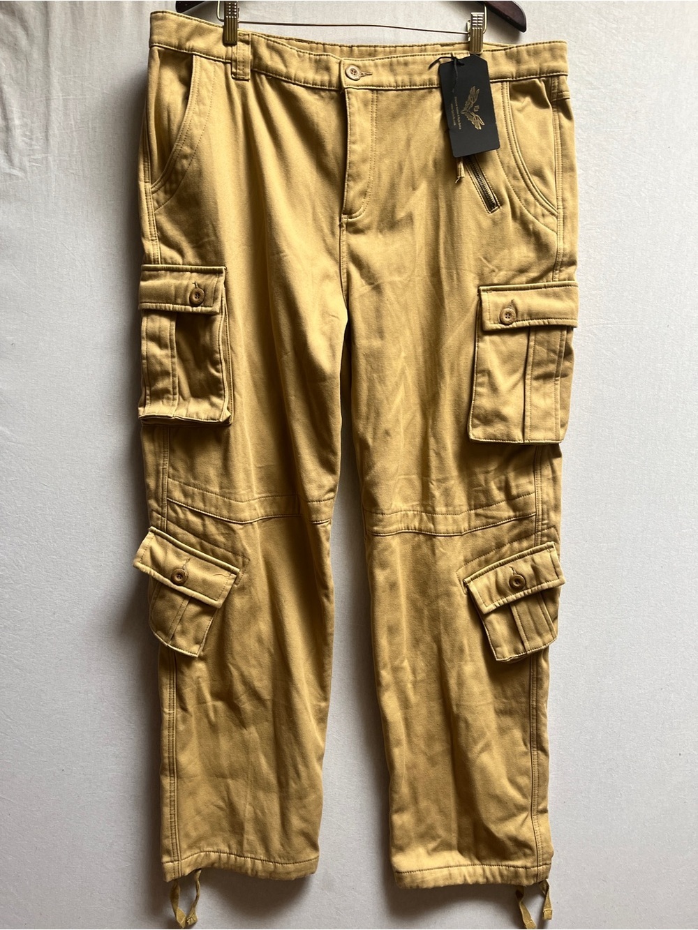 FJackets Men's Heavy Cotton Cargo Pants Tactical Utility Work Trousers 42